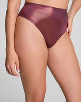 SPANXshape™ LuxeShine Thong | Plum Berry Shimmer