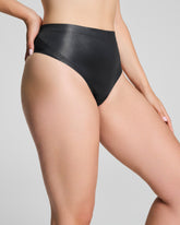 SPANXshape™ LuxeShine Thong | Very Black Shimmer