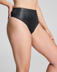 SPANXshape™ LuxeShine Thong | Very Black Shimmer