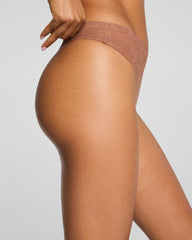 SPANXsupersmooth™ Day to Date Night Lace Thong | Cinnamon