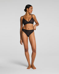 SPANXsupersmooth™ Day to Date Night Lace Thong | Very Black