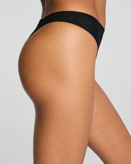 SPANXsupersmooth™ Day to Date Night Lace Thong | Very Black