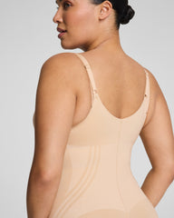 SPANXsculpt™ GoFigure Open-Bust Mid-Thigh Bodysuit | Honey