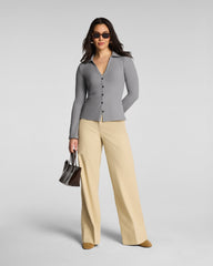 SPANXsupersmooth™ Stretch Twill Wide Leg Pant | Sandbar