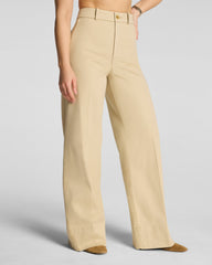 SPANXsupersmooth™ Stretch Twill Wide Leg Pant | Sandbar