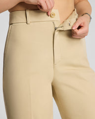 SPANXsupersmooth™ Stretch Twill Wide Leg Pant | Sandbar