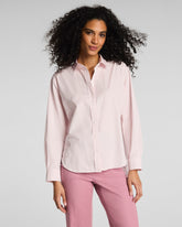 SPANX® Poplin Oversized Button-Up Shirt | Powder Blush