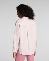 SPANX® Poplin Oversized Button-Up Shirt | Powder Blush