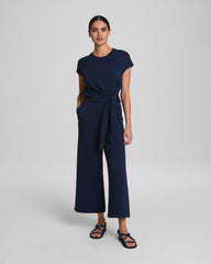 SPANX® AirEssentials Tie Waist Jumpsuit | Timeless Navy