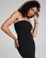 SPANXshape™ Ponte Strapless Midi Dress | Classic Black