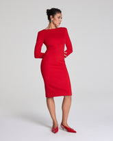SPANXshape™ Ponte Low-Back Midi Dress | SPANX® Red