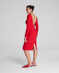 SPANXshape™ Ponte Low-Back Midi Dress | SPANX® Red