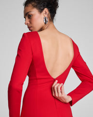 SPANXshape™ Ponte Low-Back Midi Dress | SPANX® Red