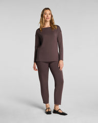 SPANX AirEssentials® Slim Straight Pant | Dark Cacao