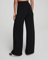 SPANX AirEssentials® Wide Leg Track Pant | Very Black