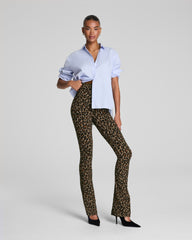 SPANXsupersmooth™ PerfectFit Ponte Micro Flare Pant | Light Leopard Print