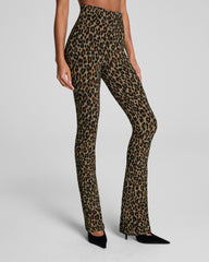 SPANXsupersmooth™ PerfectFit Ponte Micro Flare Pant | Light Leopard Print