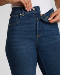 SPANXshape™ Authentic 360 Mid-Rise 90s Straight Leg Jeans | Adriatic Blue