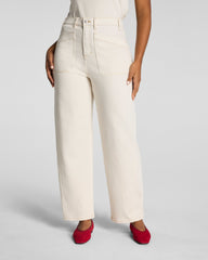 SPANXshape™ Authentic 360 Utility Barrel Leg Jeans | Alabaster