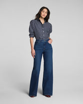 SPANXshape™ Authentic 360 Mid-Rise Wide Leg Jeans | Adriatic Blue