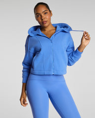SPANX® BoostUp Cotton Fleece Full Zip Hoodie