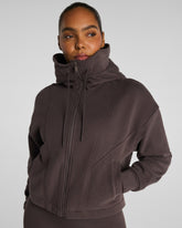 SPANX® BoostUp Cotton Fleece Full Zip Hoodie