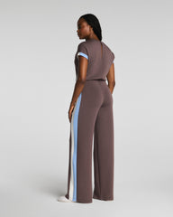 SPANX AirEssentials® Colorblock Jumpsuit | Dark Cacao Stripe