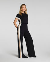 SPANX AirEssentials® Colorblock Jumpsuit | Very Black Stripe