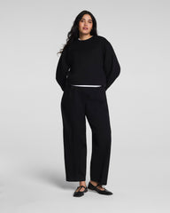 SPANX® Ponte Pleated Tapered Pant | Classic Black