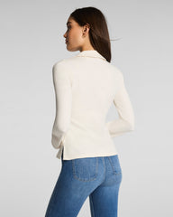 SPANX® Ribbed Knit Button Down | Ivory
