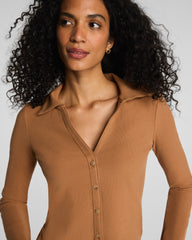 SPANX® Ribbed Knit Button Down | Maplewood