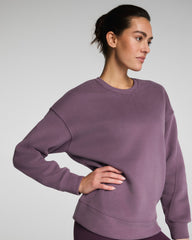 SPANX® BoostUp Cotton Fleece Crewneck Tunic | Prune