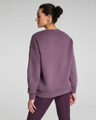SPANX® BoostUp Cotton Fleece Crewneck Tunic | Prune
