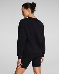 SPANX® BoostUp Cotton Fleece Crewneck Tunic | Very Black
