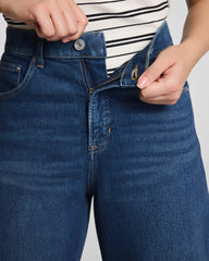 SPANXshape™ Authentic 360 Cuffed Horseshoe Jeans | Adriatic Blue