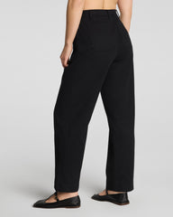 SPANXsupersmooth™ Stretch Twill Utility Barrel Leg Pant with Patch Pockets | Classic Black