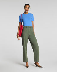 SPANXsupersmooth™ Stretch Twill Utility Barrel Leg Pant with Patch Pockets