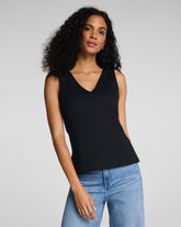 SPANX® Ponte V-Neck Tank | Classic Black