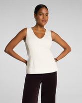 SPANX® Ponte V-Neck Tank | Ivory