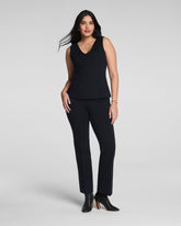 SPANXsupersmooth™ PerfectFit Ponte Kick Flare Pant with Pintuck | Classic Black