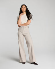 SPANXsupersmooth™ Stretch Twill Wide Leg Pant with Patch Pockets