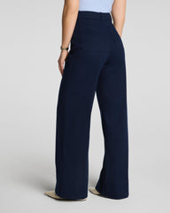 SPANXsupersmooth™ Stretch Twill Wide Leg Pant with Patch Pockets | Timeless Navy
