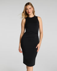 SPANX AirEssentials® Draped Tank Midi Dress | Very Black