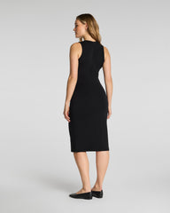 SPANX AirEssentials® Draped Tank Midi Dress | Very Black
