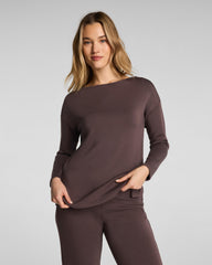 SPANX AirEssentials® Boatneck Tunic | Dark Cacao