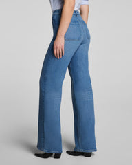 SPANXshape™ Authentic 360 Mid-Rise Easy Flare Jeans with Patch Pockets | Elysian