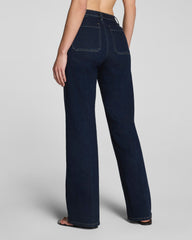 SPANXshape™ Authentic 360 Mid-Rise Easy Flare Jeans with Patch Pockets | Marina