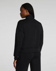 SPANX AirEssentials® Shawl Collar Half Zip | Very Black