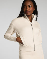 SPANX AirEssentials® Track Jacket | Oatmeal Heather