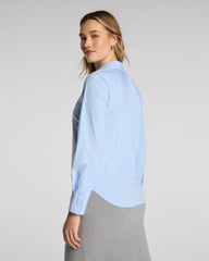 SPANX® Poplin No-Gape Tailored Button-Down | Peak/Classic White